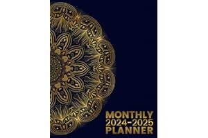 Monthly Planner 2024-2025: 2 Year Calendar with Holidays & Quotes - from January 24 through December 25