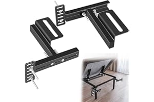 TOPTGO Headboard Bracket Kit for Adjustable Bed Base,Headboard Brackets for Metal Bed Frame,Footboard Extension Kit for Twin, Full ,Queen ,King Size Bed
