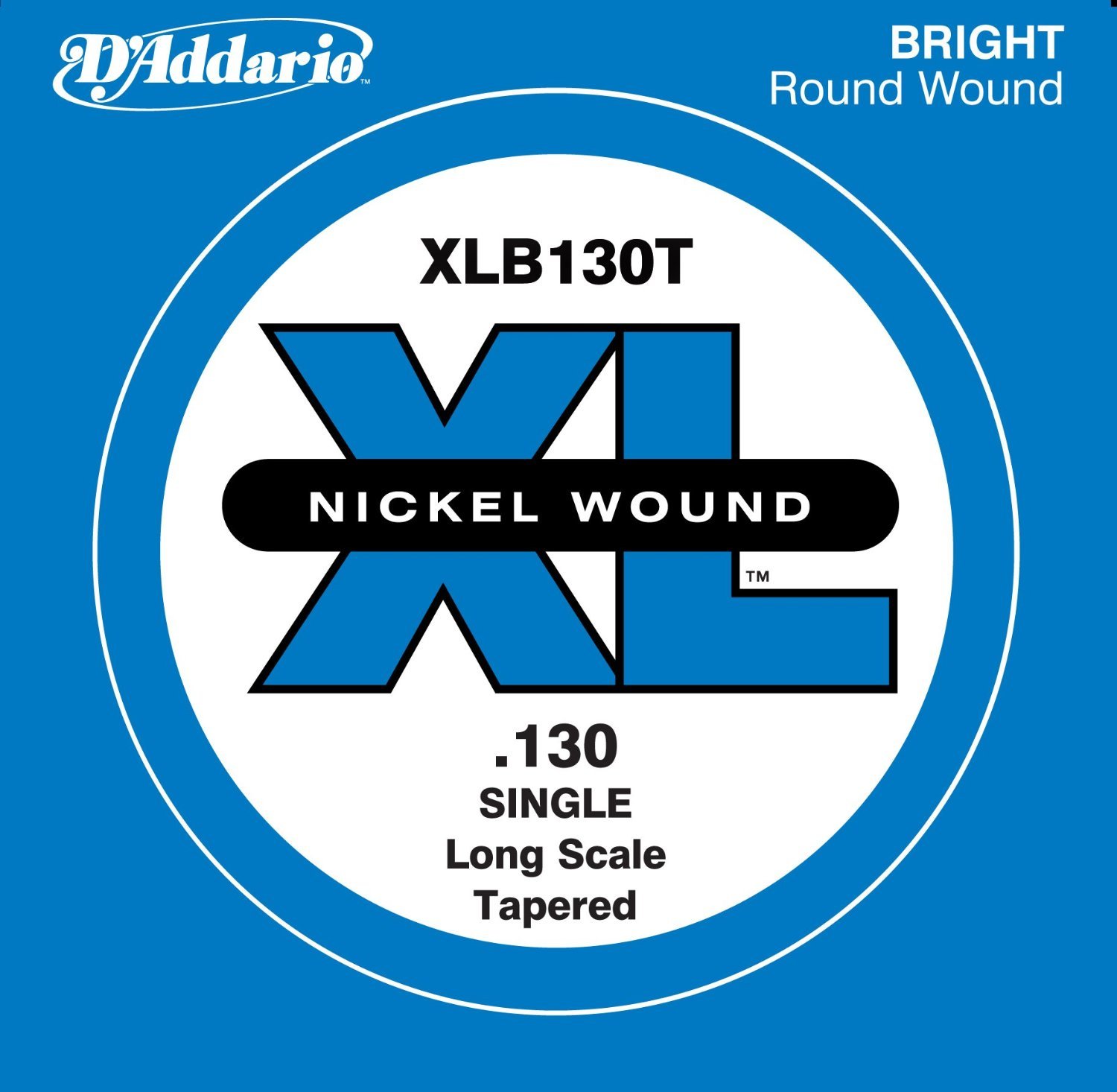 D'Addario .130 Long Scale Nickel Wound Tapered Single String for Bass Guitar — image 1