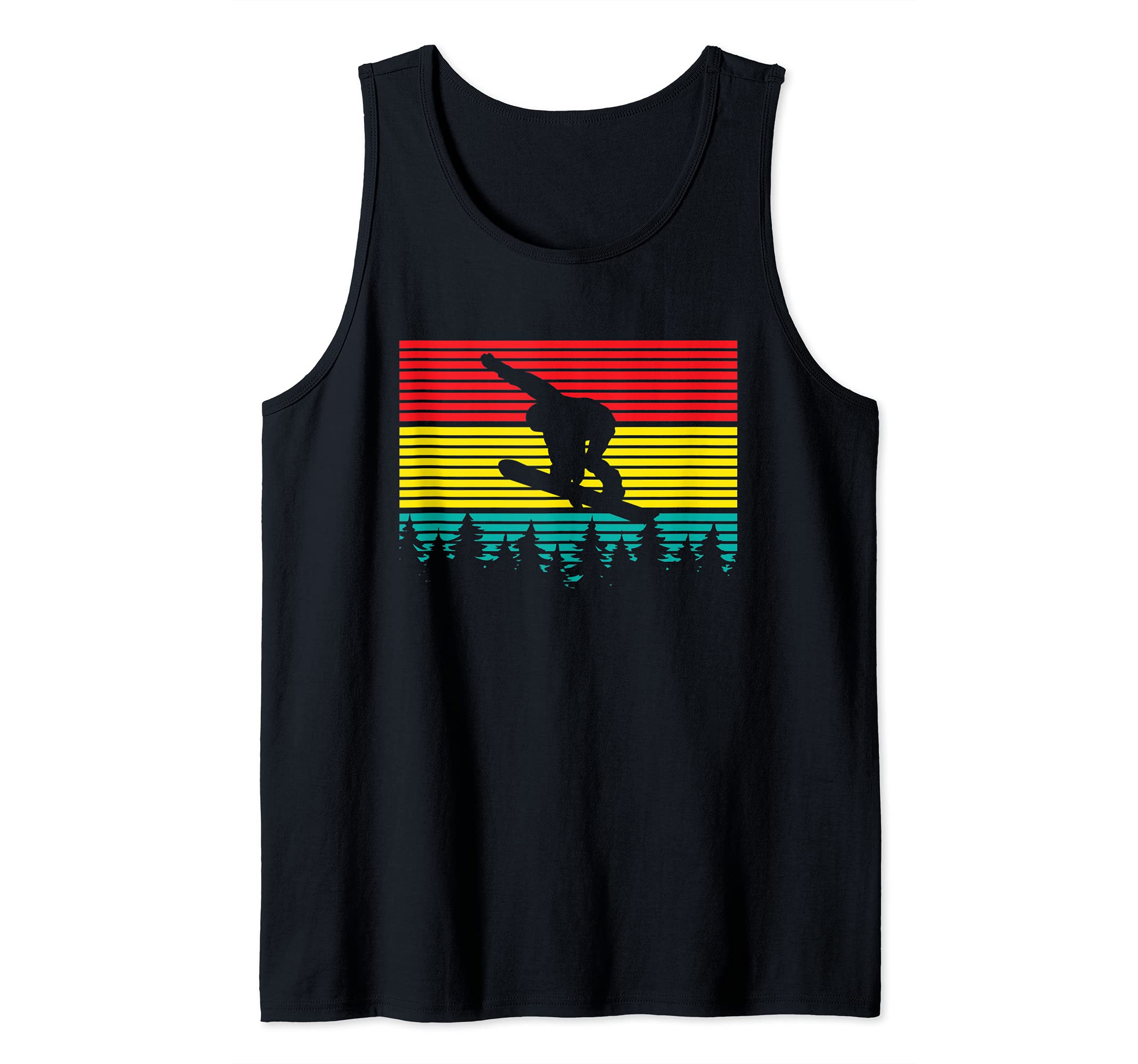 Vintage Snowboarding Freestyle Mountains Snowboard Vacation Tank Top