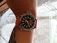ULLCHRO Cinturini Orologi Impermeabile Orologi Bracciale Donna Uomo Stripe Pattern - 16mm, 18mm, 20mm, 22mm, 24mm Gomma Cinturino Orologio Acciaio inossidabile Fibbia Deployante (24mm, nero