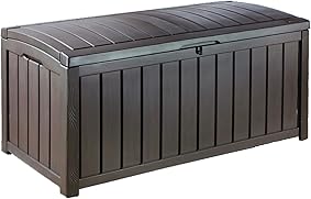 Keter - Arcón exterior Glenwood, Capacidad 390 litros, Color marrón 