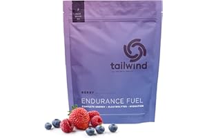 Tailwind Nutrition Endurance Fuel, Carbohydrate & Electrolyte Sports Drink Mix Powder, Gluten-Free, Vegan, Berry, 30 Servings