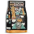 Bones Coffee Company Maple Bacon Flavored Coffee Beans, Whole Bean Coffee Medium Roast Low Acid, Maple Bacon Flavor (12 oz)