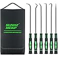 SUNHZ MCKP Pick and Hook Set, 6 Piece Precision Pick Tool Set with Case, Automotive Hand Tools Kit for Easily Remove Hoses and Car Auto Oil Seal/O-Ring Seal Gasket Pick Mini Hooks Puller