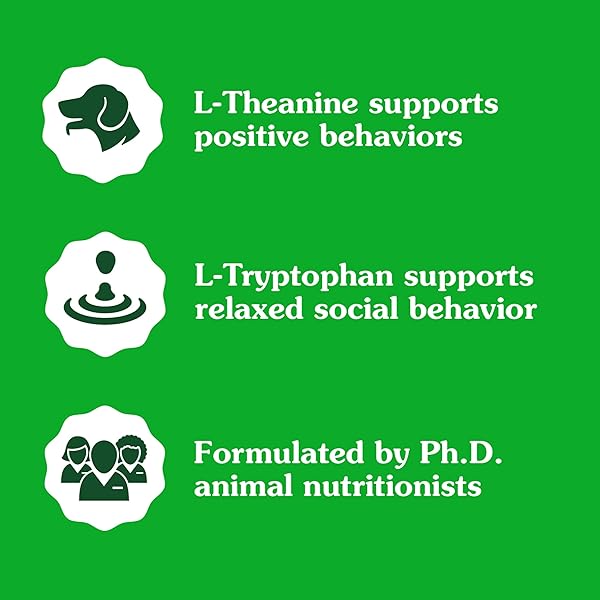 GREENIES SUPPLEMENTS CALMING CHEWS FOR DOGS CHICKEN FLAVOR, 14.7 OZ. CONTAINER OF 80 CT.