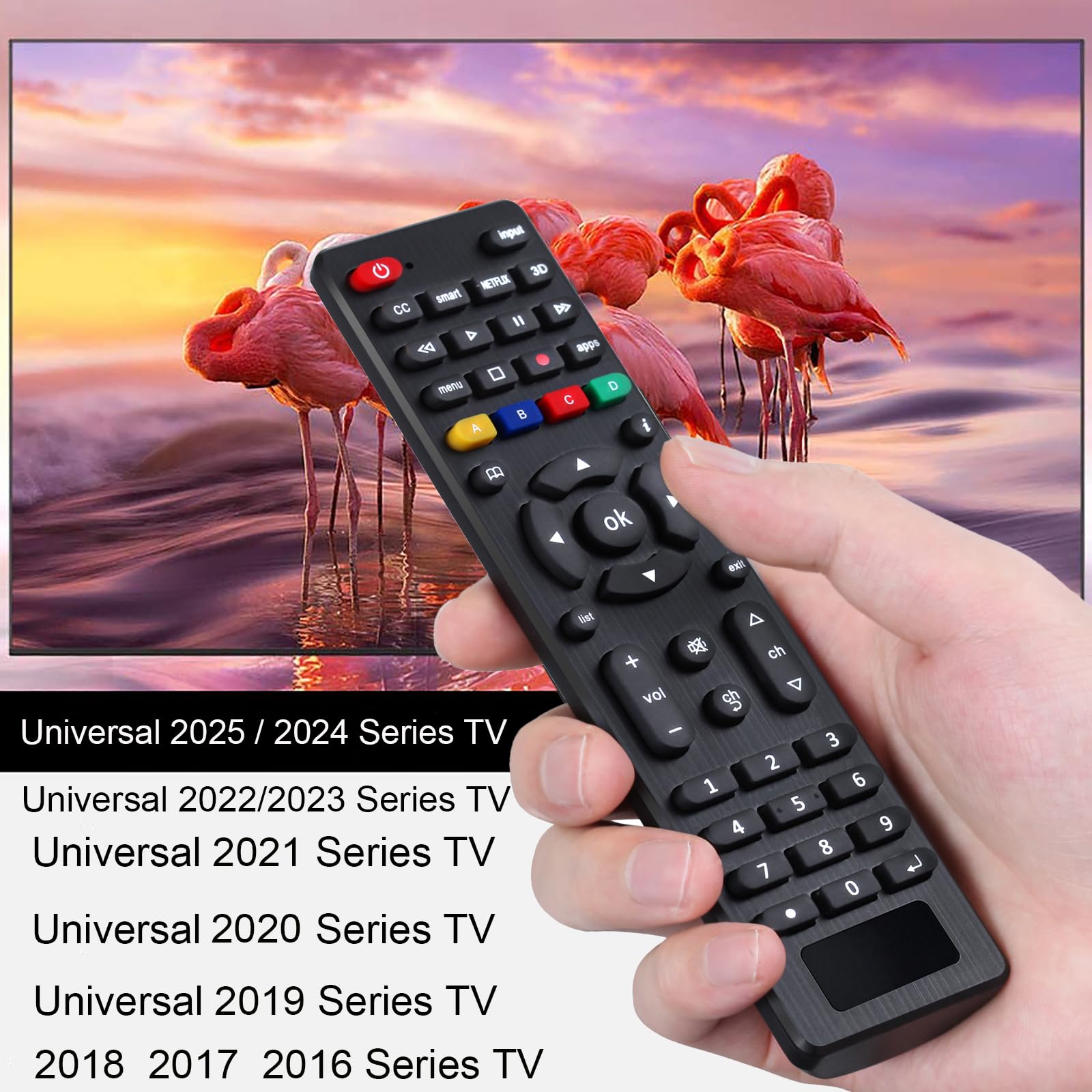 Universal TV Remote for Samsung, TCL, Philips, Vizio, Sharp, Sony, Panasonic, Sanyo, Insignia, Toshiba and Other Brands LCD LED 3D HDTV Smart TV Remote Control