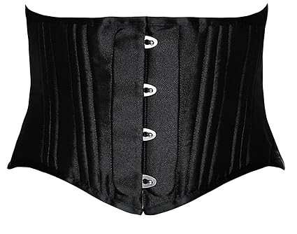 DeepTwist Damen 26 Stahl Gebohrt Korsett Unterbrust Kurzen Torso Shaper Korsage Heavy Duty Waist Cincher Corsage Top