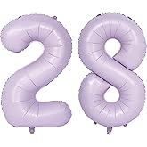 40 In Matte Purple Number Balloons Helium Foil Mylar Balloon Birthday Party banquet Decoration Digital 28