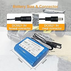 KBT 12V 1200mAh Rechargeable Li-ion Battery, 12V