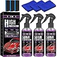 3 in 1 High Protection Quick Car Coating Spray, High Protection 3 in 1 Spray, Newbeeoo Car Coating Spray (3pcs×100ml+3 Sponge+3 Towel)
