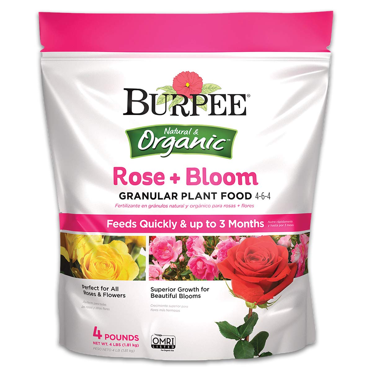 Galleon Burpee Organic Rose And Bloom Granular Plant Food 4 Lb