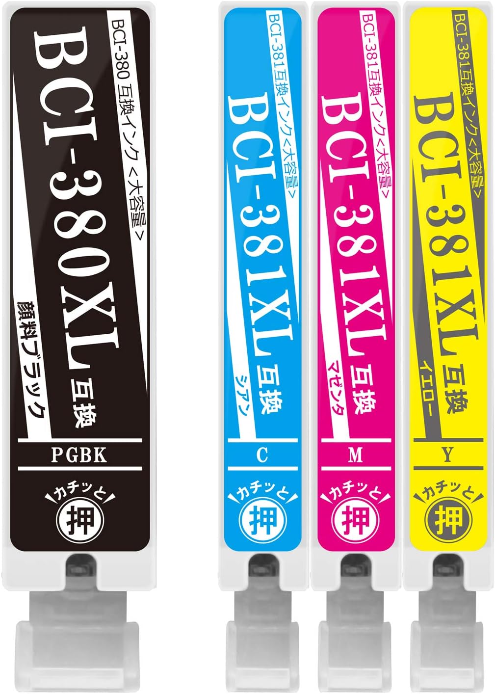 Amazon Co Jp キヤノン用 i 381 i 380 互換インク i 380xlpgbk i 381xlc i 381xlm i 381xly 4色セット 大容量 Computers Peripherals