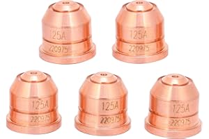 Walfront 5Pcs 220975 Plasma Nozzle Cutting Torch Electrode Tip Cutter Spray Head Accessories