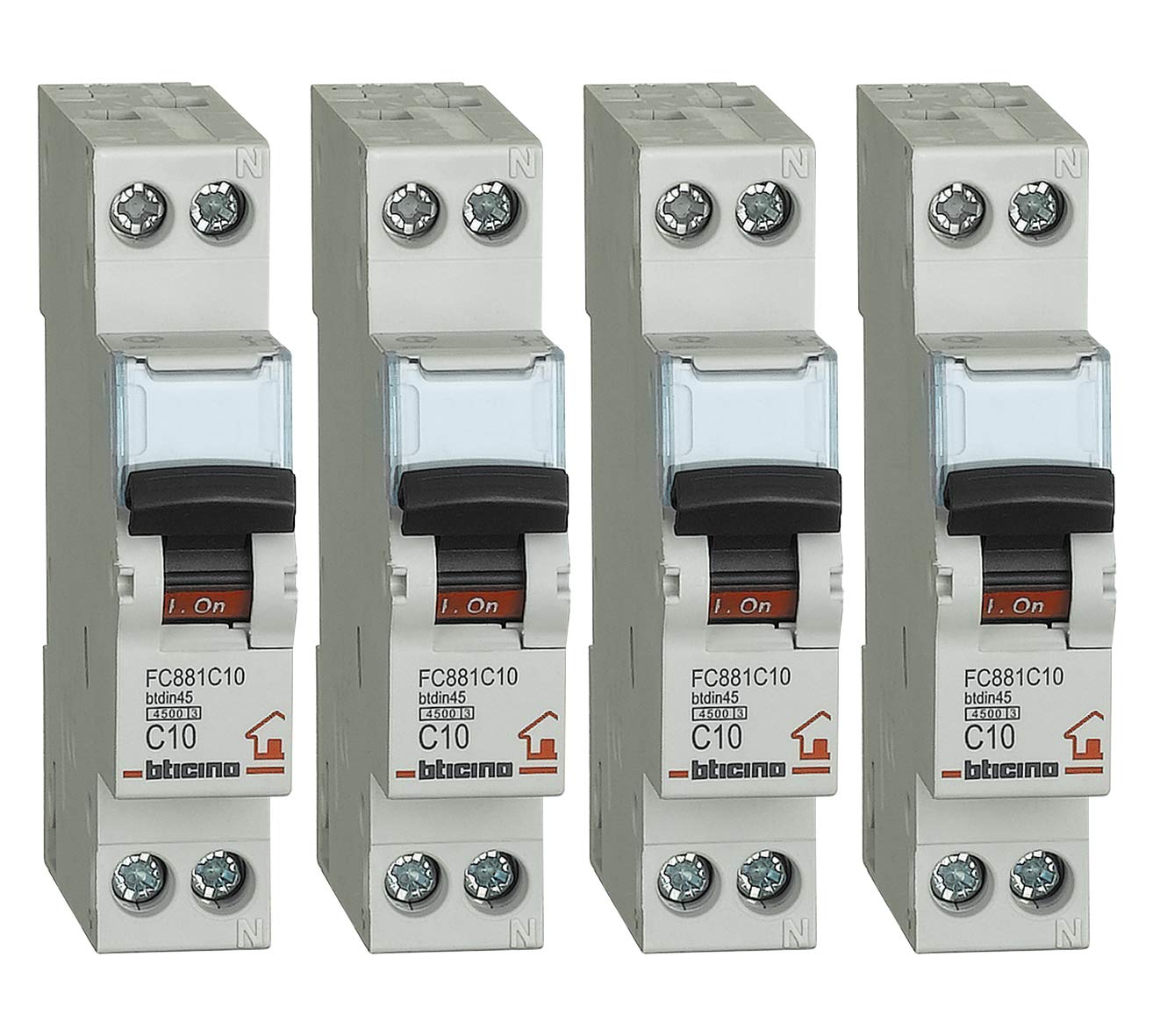 Bticino Circuit Breaker Kit 4 Pieces, 10 A