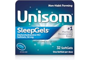 Unisom SleepGels, Nighttime Sleep-aid, Diphenhydramine HCI 50 mg, 32 SoftGels