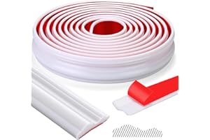 Innconee 19.7ft Peel and Stick Molding Chair Rail Panel Flexible Wall Molding Trim Self Adhesive Panel Moulding for DIY Home Wall Decor Protection Cabinet Border Frame (2.36 Inch,Stylish,White)