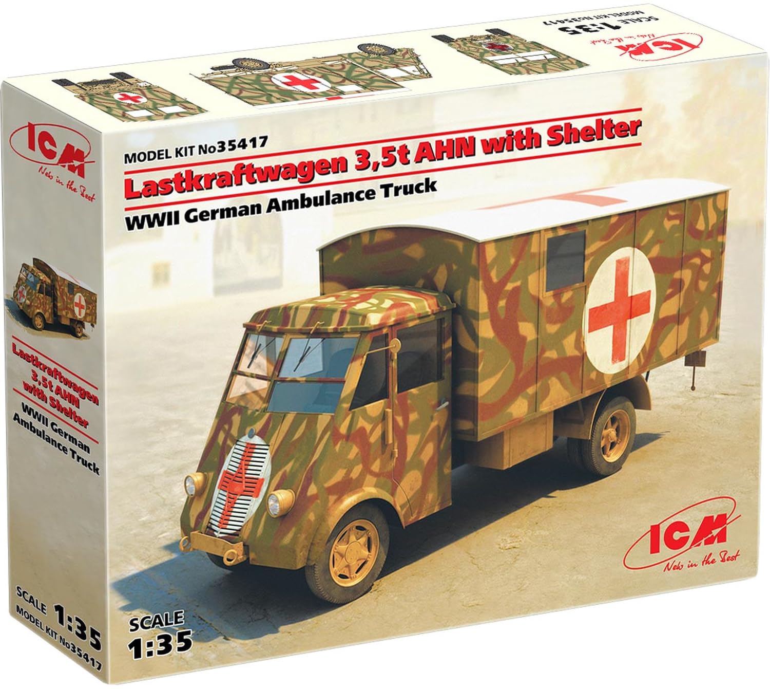 ICM 1:35 - Lastkraftwagen 3,5 t AHN with Shelter, ICM35417