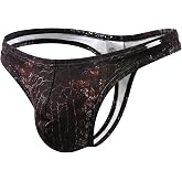 FIROTTII Men's Thong Underwear Stretch G-String Low Rise Briefs | cotton soft fabric,breathable,t-back design,3D pouch,sexy lingerie,all-day comfort,ideal for daily wear,party,club,dating