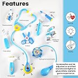 BUYGER Kids Doctors Set Case for Kids Educational Toys 3+ Stethoscope Lights view 4