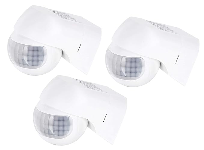 Juego de 3 detectores de movimiento por infrarrojos para ...