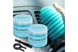 ColorCoral 2Pack Car Cleaning Gel Universal Dust Cleaner for Car Vent Keyboard Cleaning Detailing Slime Putty Cleaning Kit Ca