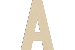 HILAZA 17 Inch Large Wooden Letter A, 1/4 in Thick Big Wood Letter for Wall Decor Crafts