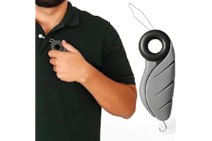 Vive Button Hook with Finger Hole - Zipper Gripper Pull Helper - Dressing Aid Assist - Buttoning Tool Device for Arthritis, Limited Mobility, Independent Living - Dexterity Handle Grip for Clothes