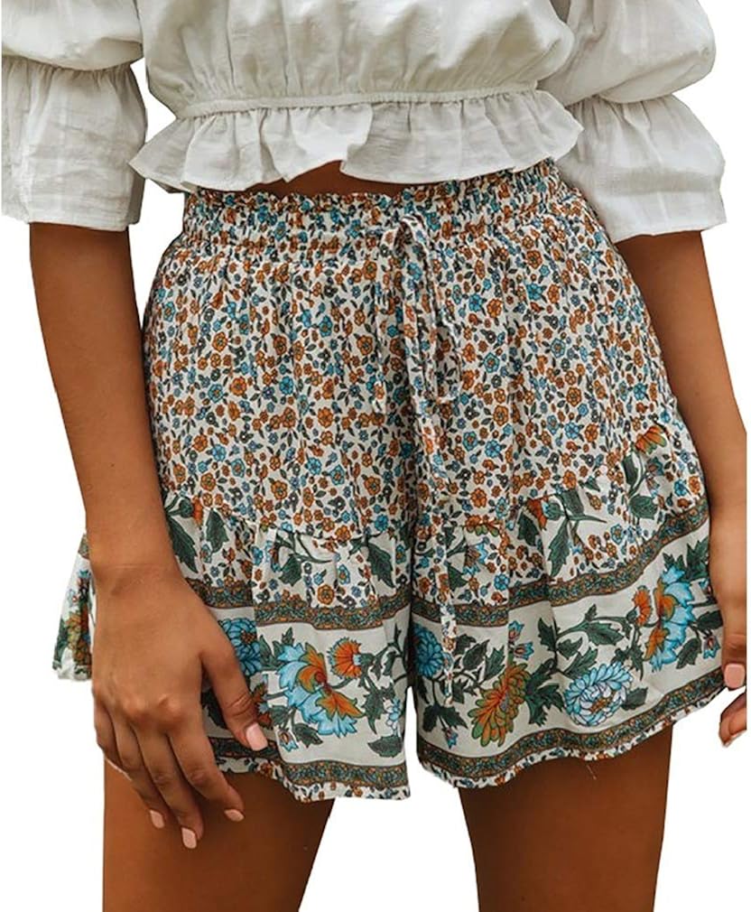 patterned overall shorts