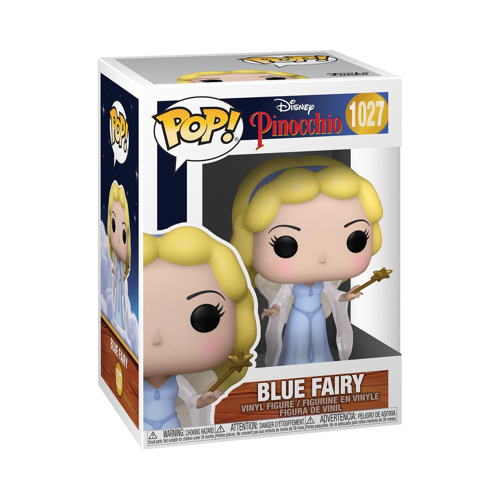 Funko POP! Disney: Pinocchio-BlueFairy - (GLOW) Chase - (Styles May Vary) - Collectable Vinyl Figure - Gift Idea - Official Merchandise - Toys for Kids & Adults - Movies Fans
