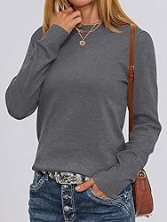 ANRABESS Sweaters for Women Long Sleeve Lightweight