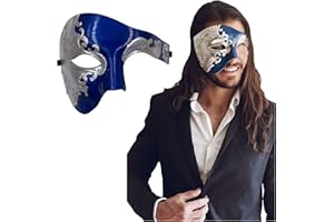 LUXURY MASK Masquerade Mask For Men Phantom Of The Opera Mask Prom Mardi Gras Haloween Venetian Half Face Mask