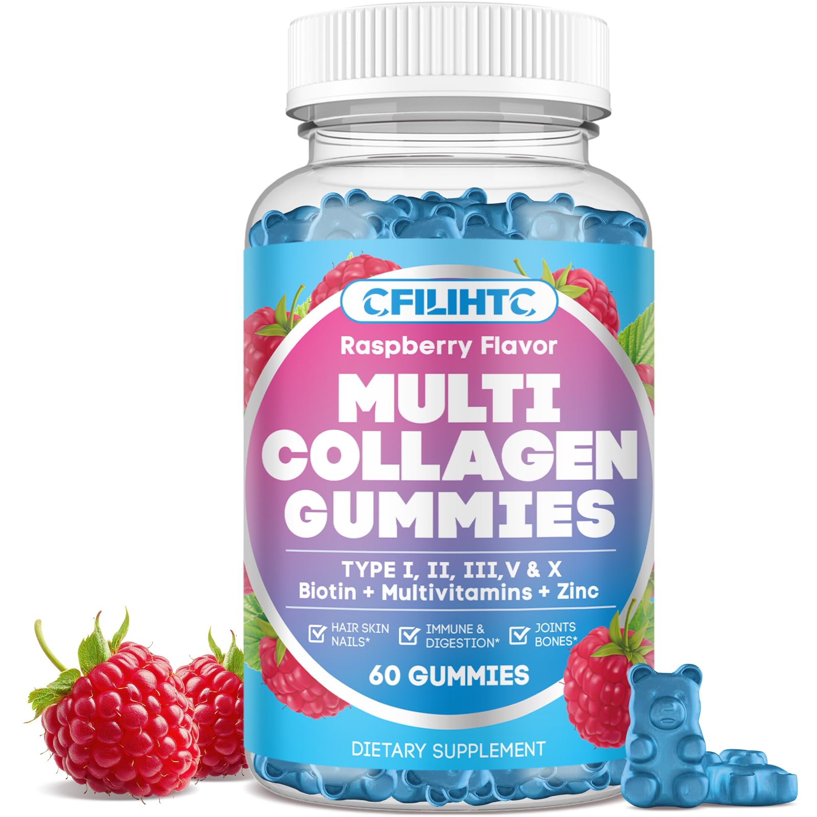 Multi Collagen Gummies (Raspberry)