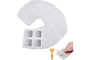 SPEEDWOX 81 Pcs 4" X 4" Disposable Shower Drain Cover Hair Catcher Shower Drain Mesh Stickers Upgrade Floor Drain Sticker Fil