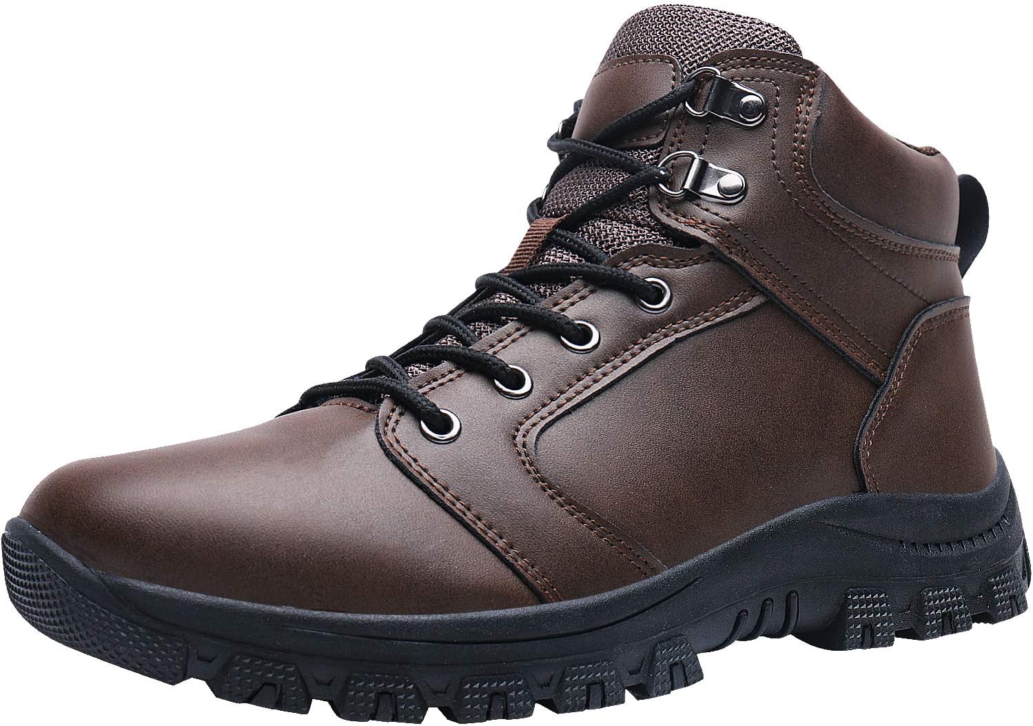 Caitin Men's Insulated Cold-Weather Boots Durable Hiking Boots