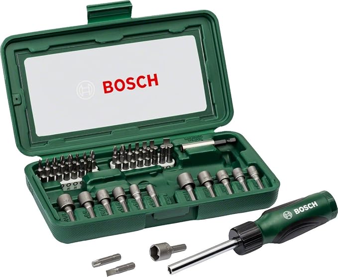 Bosch 46Piece Screwdriver Bit Set with HandScrewdriver