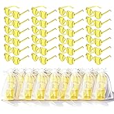 Ukontagood 24 Pcs Softball Party Sunglasses, Yellow Sport Heart-Shaped Sunglasses Glasses Softball Gift for Team Sport Party Favor