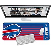 SOAR NFL Unisex Multifunctional Desk Mat for Desktop, (31.5"x12") - Ultra Soft Fabric with Non-Slip Rubber Backer - Water Resistant & Durable Nylon Stitching - Officially Licensed NFL, Desk Pad