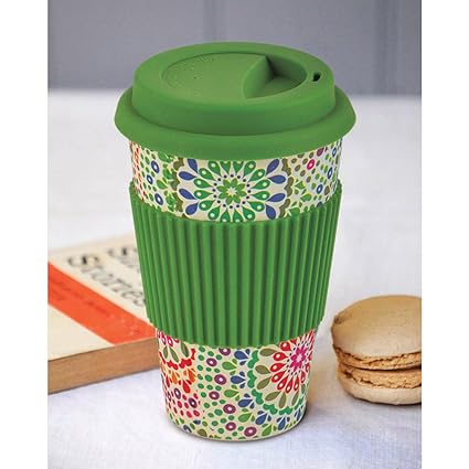 Freelance Biodegradable Bamboo Fibre Eco Travel Mug, Water Tumbler, Tea Coffee Cup, 400 ml