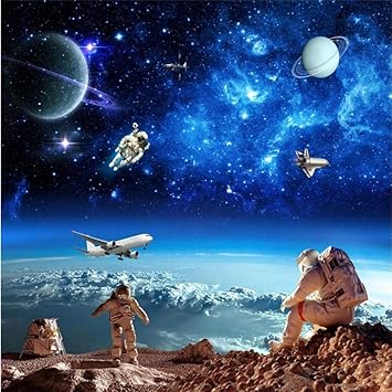 Amazon Com Mural Wallpaper Wallpaper Mural Universe Starry Galaxy