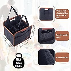 Foyego 9 Bottle Wine Tote Bag, Insulated Thermal