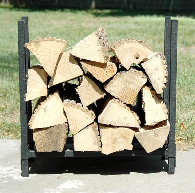 The Woodhaven Fireside Wood Storage Rack Amazon.co.uk Garden & Outdoors