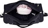 KASIBON Sports Gym Bag With Shoes Compartment Wet Pocket 35L Black view 4