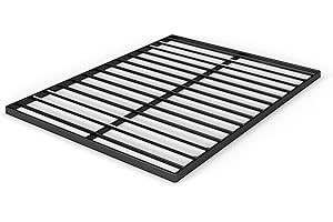 ZINUS Quick Lock Bunkie Board, Box Spring & Bed Slat Replacement, Metal Frame with Steel Slats, Easy Assembly, Queen