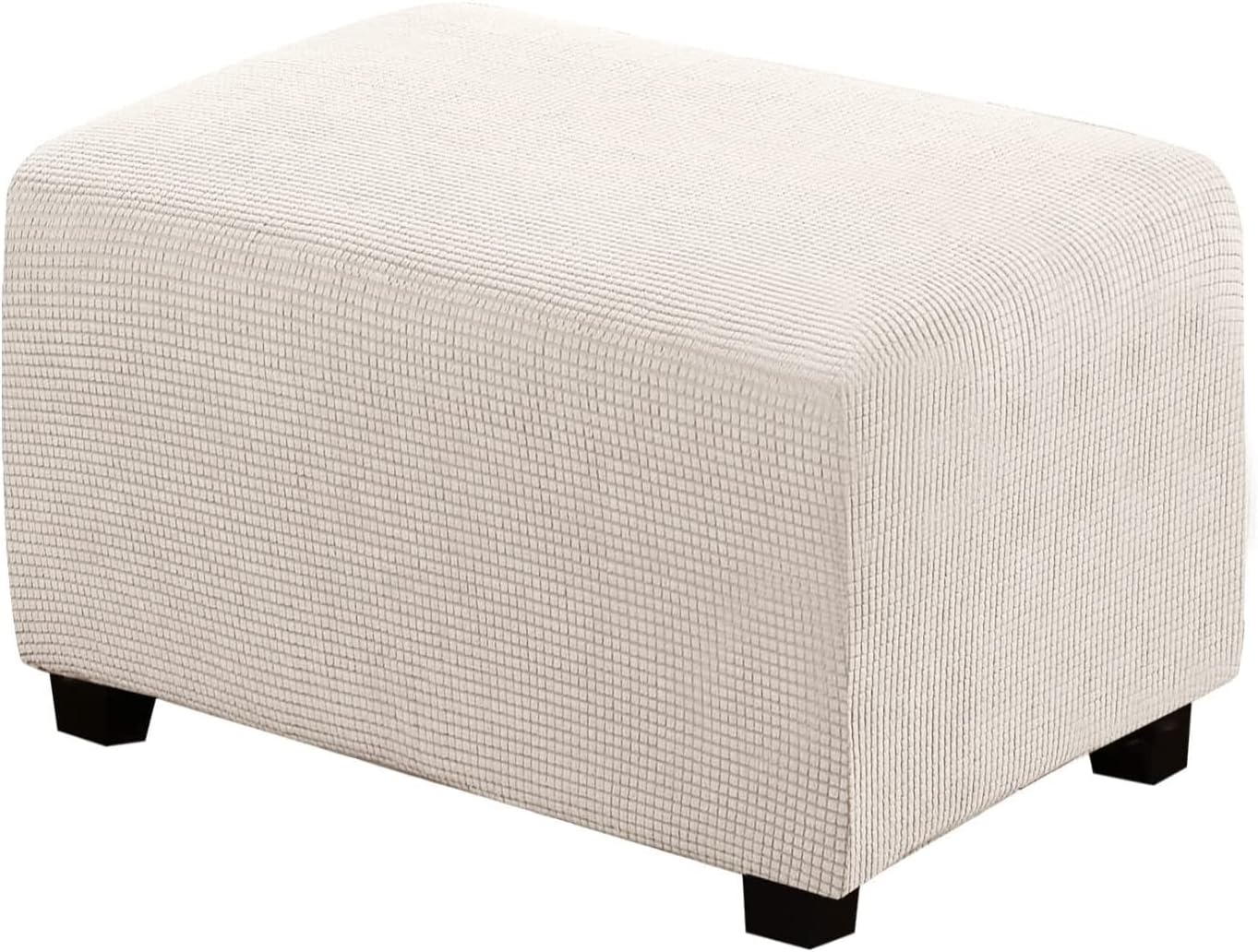 Slipcovers - H.VERSAILTEX Ottoman Cover Slipcover Rectangle Fit Length 29