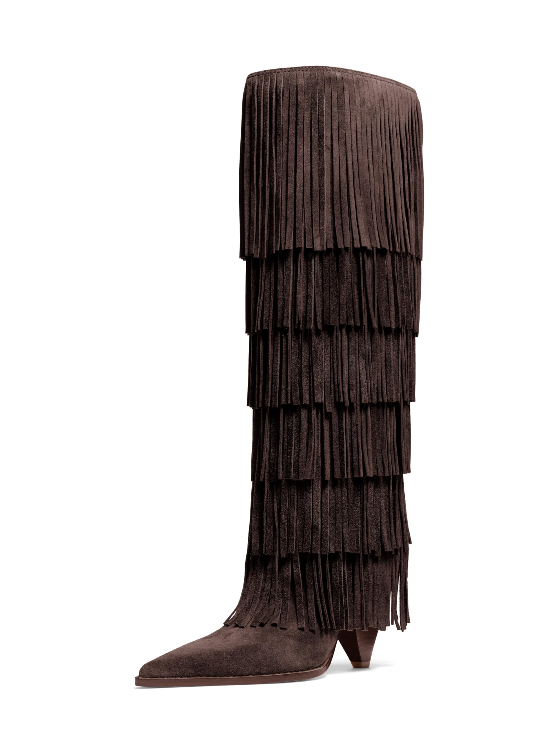 Michael Kors Women’s Jayla Heeled Boot, Chocolate, 5