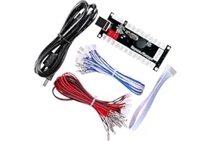 Hikig Zero Delay Arcade USB Encoder and Cables (Terminal: 5pin - 4.8mm - 2.8mm) Kit to Joystick and Buttons for MAME & Raspberry Pi Retropie Projects