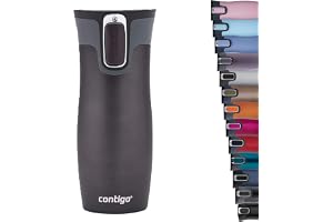 Contigo West Loop Autoseal Travel Mug, Stainless Steel Thermal Mug, Vacuum Flask, Leakproof Tumbler, Coffee Mug with BPA-Free