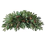 Asodomo 30 Inch Artificial Leaf Swag, Greenery Swag