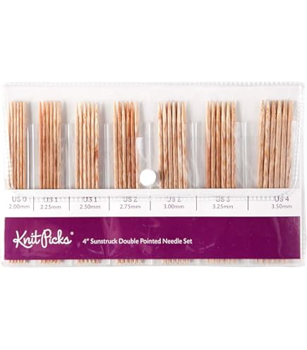 KnitPro K47001 Sokkennaalden, metaal, roze, 15cm / 2mm